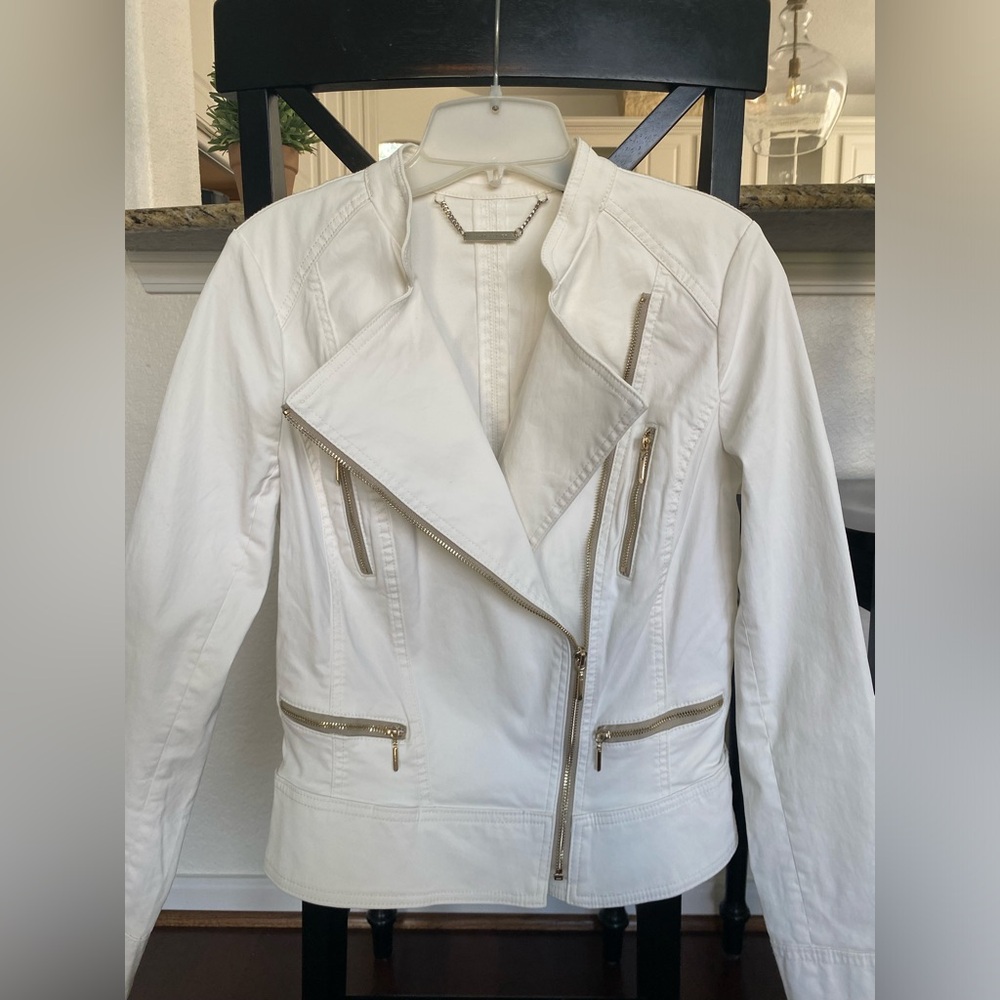 White House Black Market White Jacket